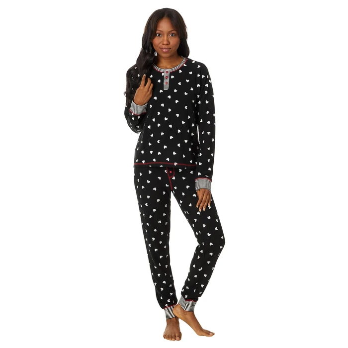 P.J. Salvage Women's Ski Jammie Classics PJ Sets, Black, X-Large by PJ Salvage - Used - Very Good condition
