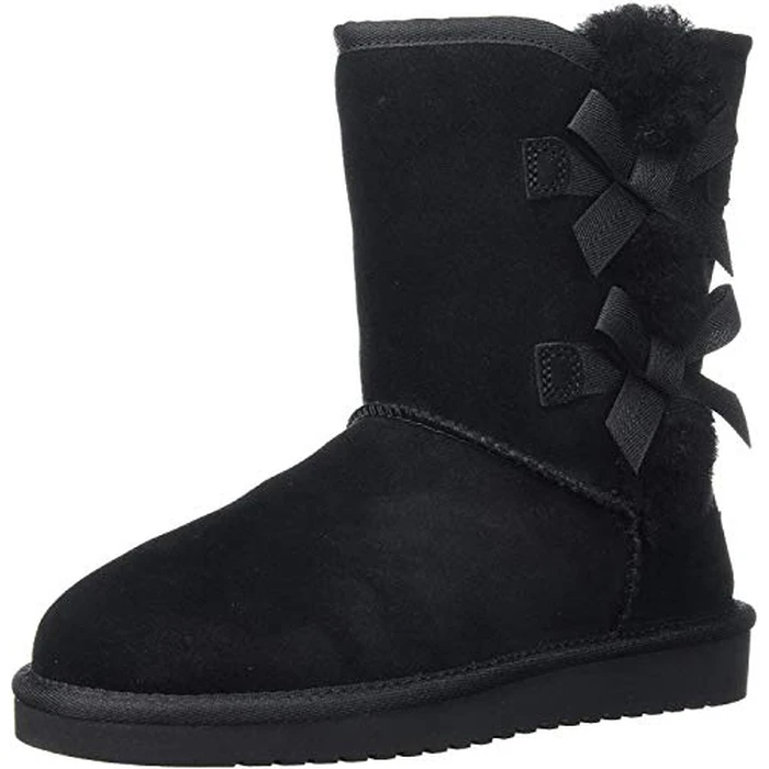 Koolaburra by UGG Women's Victoria Short Fashion Boot, Black, 08 M US by Koolaburra by UGG - Used - Very Good condition - CA$81.79