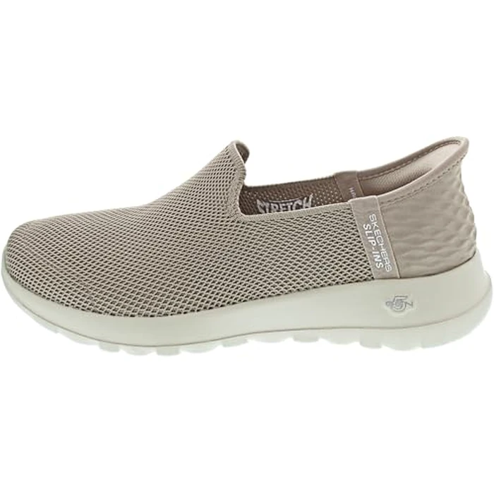 Skechers Women's Go Walk Joy Vela Hands Free Slip-ins Sneaker, Taupe, 12 Wide by Skechers - Image 1