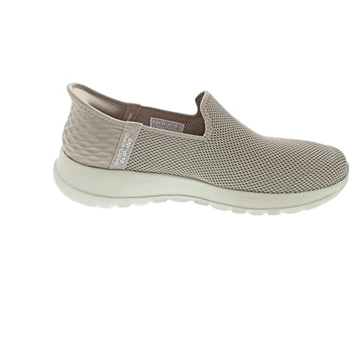 Skechers Women's Go Walk Joy Vela Hands Free Slip-ins Sneaker, Taupe, 12 Wide by Skechers - Image 3