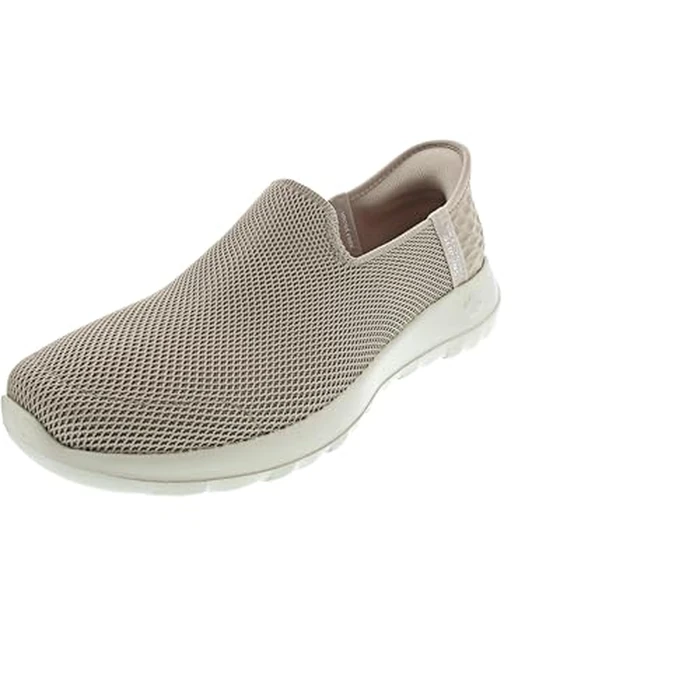 Skechers Women's Go Walk Joy Vela Hands Free Slip-ins Sneaker, Taupe, 12 Wide by Skechers - Image 5