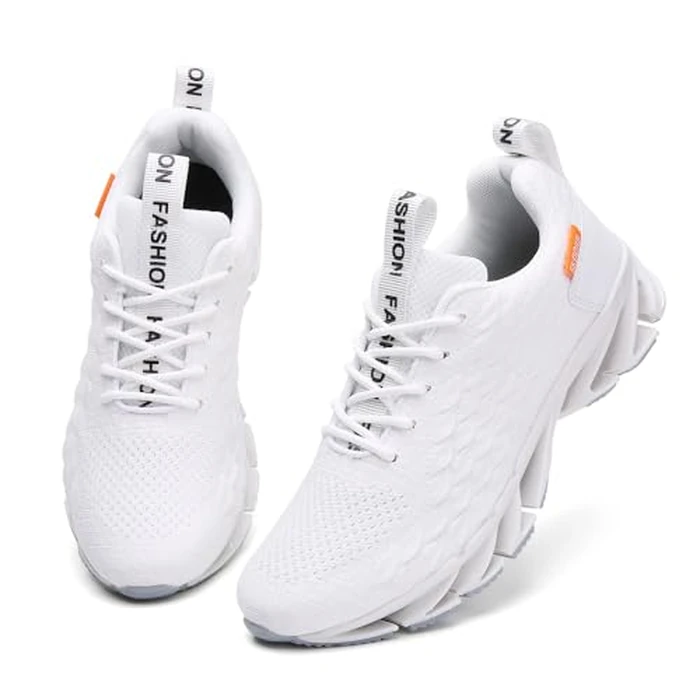 SKDOIUL Running Walking Shoes for Men mesh Breathable Comfort Athletic Sport Fashion Sneakers Man Runner Jogging Shoes Youth Boys Tennis Size 7 All White by SKDOIUL - Image 7