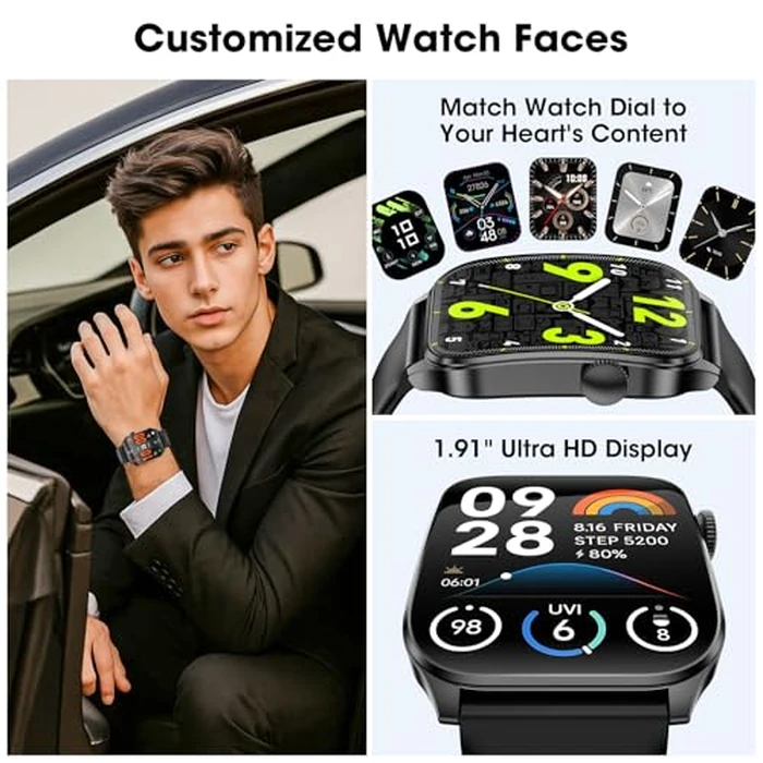 Curve Smart Watch for Men Women, 1.91" Smartwatches with 120+ Sport Modes, Fitness Tracker with Bluetooth Call, Waterproof Activity Tracker Smartwatch for iOS Android Phones by Haulvean - Image 6