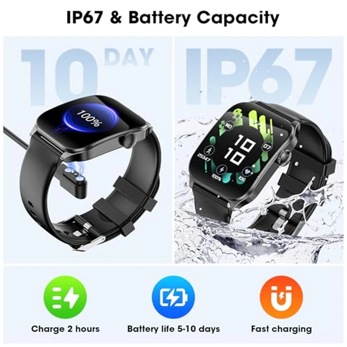 Curve Smart Watch for Men Women, 1.91" Smartwatches with 120+ Sport Modes, Fitness Tracker with Bluetooth Call, Waterproof Activity Tracker Smartwatch for iOS Android Phones by Haulvean - Image 7