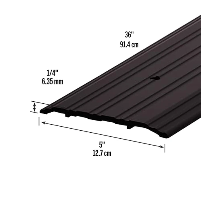M-D Building Products 68395 1/4-Inch by 5-Inch - 36-Inch TH042 Fluted Saddle, Bronze by M-D Building Products - Image 2