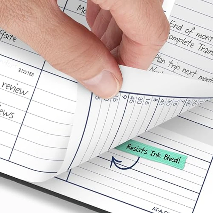 AT-A-GLANCE Planner 2026-2027 Weekly & Monthly Academic 12-Month July-June Quarter-Hourly Appointment Book, 8-1/2" x 11", DayMinder, Charcoal (AYC52045) by AT-A-GLANCE - Image 4