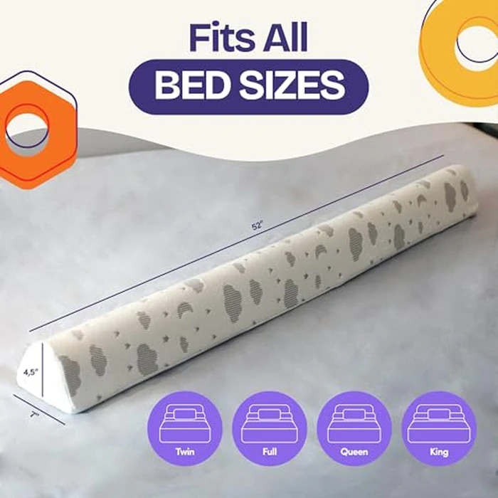 ComfyBumpy Bed Bumper for Toddlers 52" x 5" - Foam Rail Guard with Non-Slip Stability | Safer & More Secure Convex Design | Fits Twin, Full, Queen & King Mattresses by ComfyBumpy - Image 6