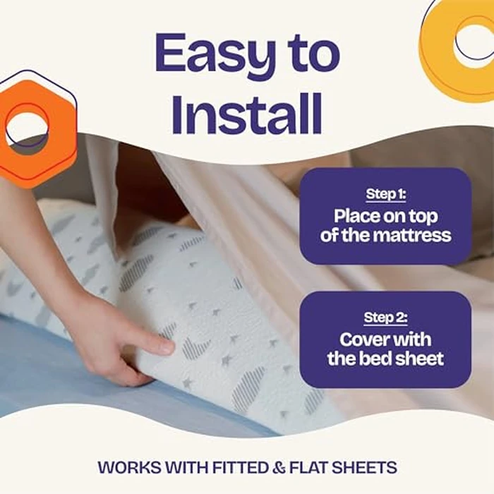 ComfyBumpy Bed Bumper for Toddlers 52" x 5" - Foam Rail Guard with Non-Slip Stability | Safer & More Secure Convex Design | Fits Twin, Full, Queen & King Mattresses by ComfyBumpy - Image 8