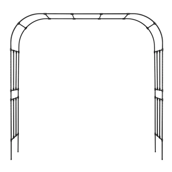 VEVOR Garden Arbor, 94.5 (H) x 98.5 (W) x 15.8 (D) in Metal Archway, Sturdy Outdoor Trellis Arch with Stakes, Easy to Assemble, Pergola Arbor for Plant Climbing Yard Lawn Wedding Party Decoration by VEVOR - Image 3