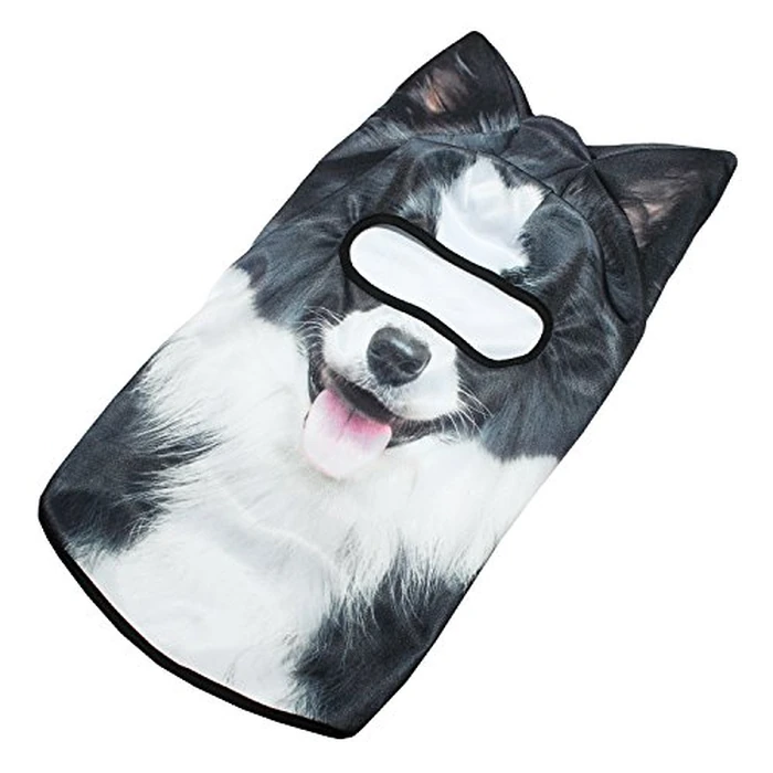 WTACTFUL 3D Animal Ears Balaclava Breathable Cover Hood Face Mask Sun Protection for Skiing Snowmobile Riding Hunting Music Festivals Raves Halloween Party Activities Border Collie Dog MEB-23 by WTACTFUL - Image 6