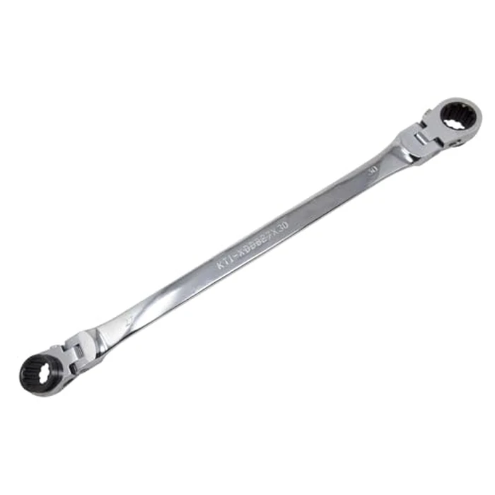 K Tool International XDDB27X30 Ratcheting Wrench Set, Extra Long Flexible Reversible Design, Dual Rotating Heads, Spline Plus Profile, Raised Box End, Tight Access Service by K Tool International - Image 2