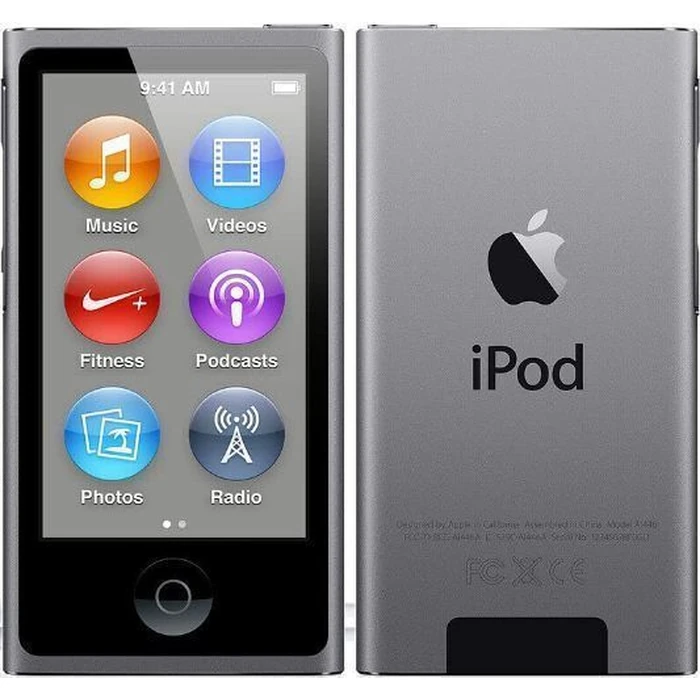 Apple iPod Nano 7th Gen - 16GB - Space Grey by Apple - Refurbished - Acceptable condition - US$162.48