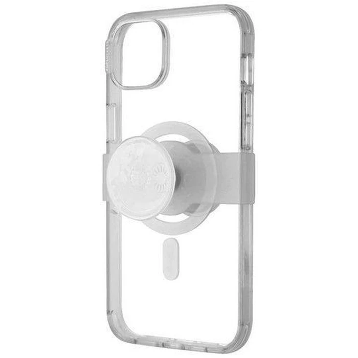 PopSockets Phone Case for MagSafe with Grip and Slide for iPhone 14 Plus - Clear by PopSockets - Image 1
