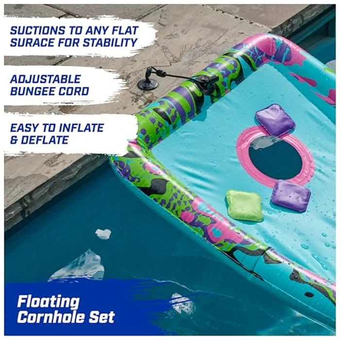 SwimWays Hydro Cornhole, Pool Toys for Kids and Adults, Cornhole Toss Game for Beach, Lake and Swimming Pool, Outdoor Toys for Kids Aged 5 & Up by SwimWays - Image 3