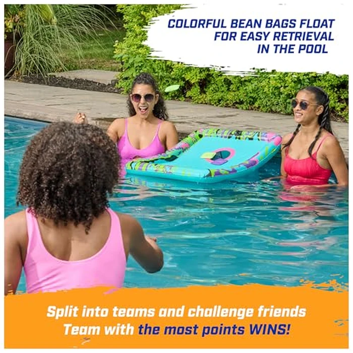 SwimWays Hydro Cornhole, Pool Toys for Kids and Adults, Cornhole Toss Game for Beach, Lake and Swimming Pool, Outdoor Toys for Kids Aged 5 & Up by SwimWays - Image 4