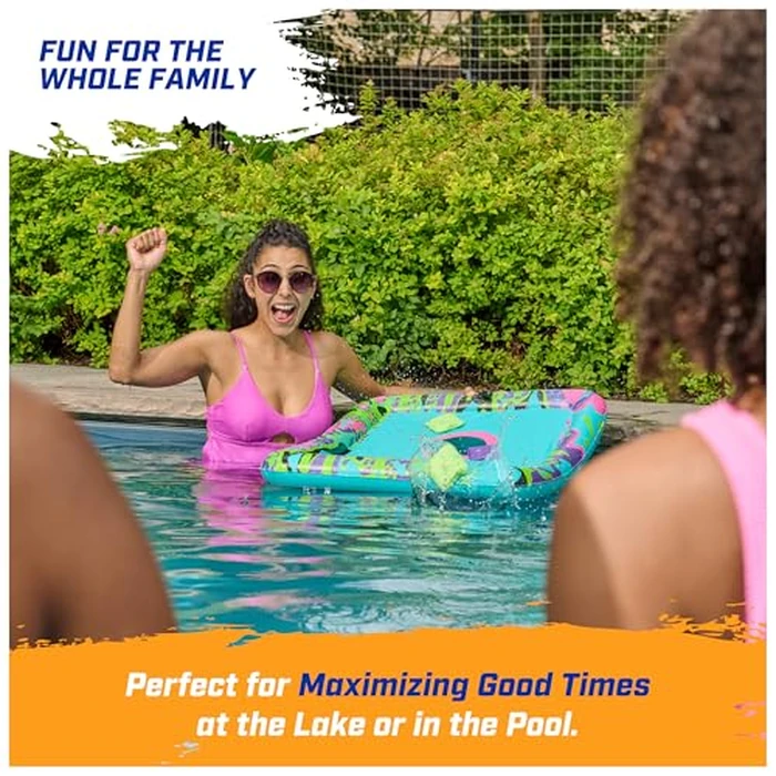 SwimWays Hydro Cornhole, Pool Toys for Kids and Adults, Cornhole Toss Game for Beach, Lake and Swimming Pool, Outdoor Toys for Kids Aged 5 & Up by SwimWays - Image 5