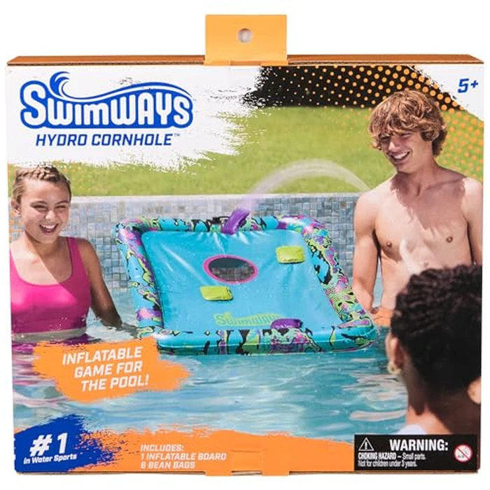 SwimWays Hydro Cornhole, Pool Toys for Kids and Adults, Cornhole Toss Game for Beach, Lake and Swimming Pool, Outdoor Toys for Kids Aged 5 & Up by SwimWays - Image 7