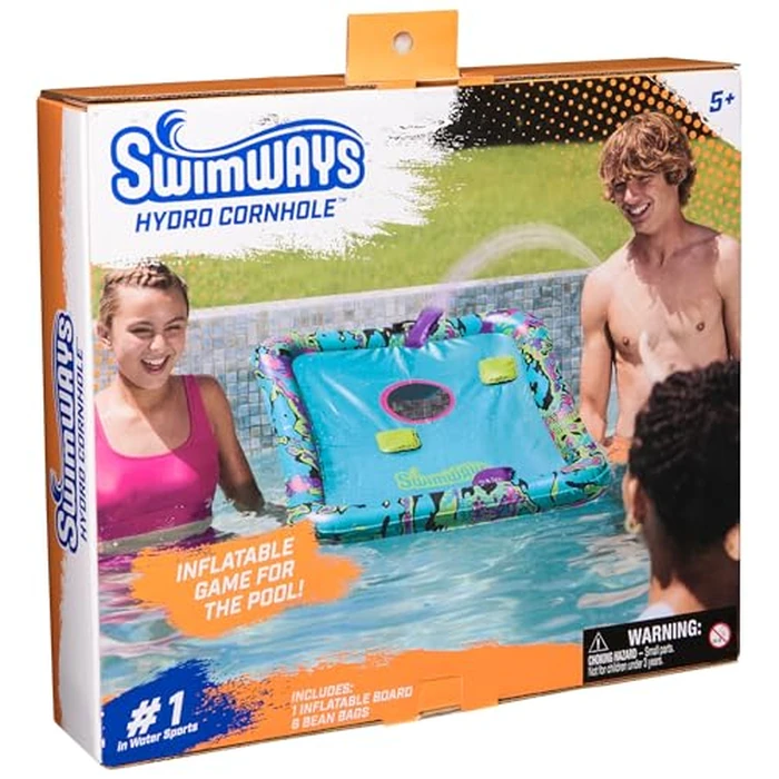 SwimWays Hydro Cornhole, Pool Toys for Kids and Adults, Cornhole Toss Game for Beach, Lake and Swimming Pool, Outdoor Toys for Kids Aged 5 & Up by SwimWays - Image 8