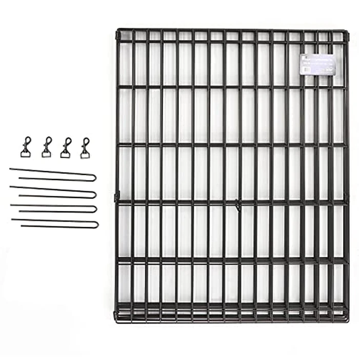 MidWest Homes for Pets 24-Inch Exercise Pen, for Indoor and Outdoor Use, 16 Sq Feet of Play, Single Door Folding Dog Pen, with Large Door Opening & Secure Latch, Easy to Set Up, Foldable Dog Playpen by MidWest Homes for Pets - Image 4