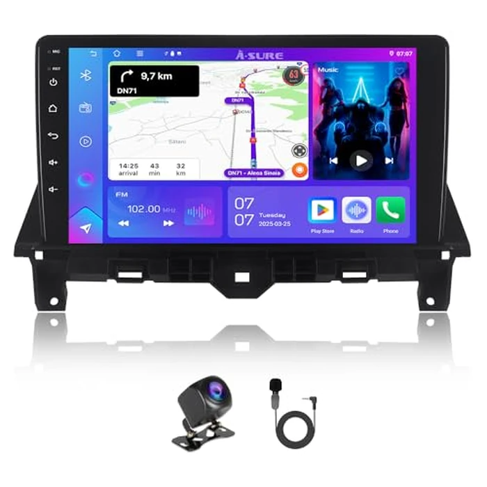 ASURE 4+64G Android 15 Car Stereo Radio for Honda Accord 8Gen 2008-2012 Low-end Version w/o OEM NAVI Screen,10.1" HD Touchscreen with Wireless CarPlay, Android Auto, Wi-Fi 6.0, Bluetooth 5.4, SWC by ASURE - Image 9