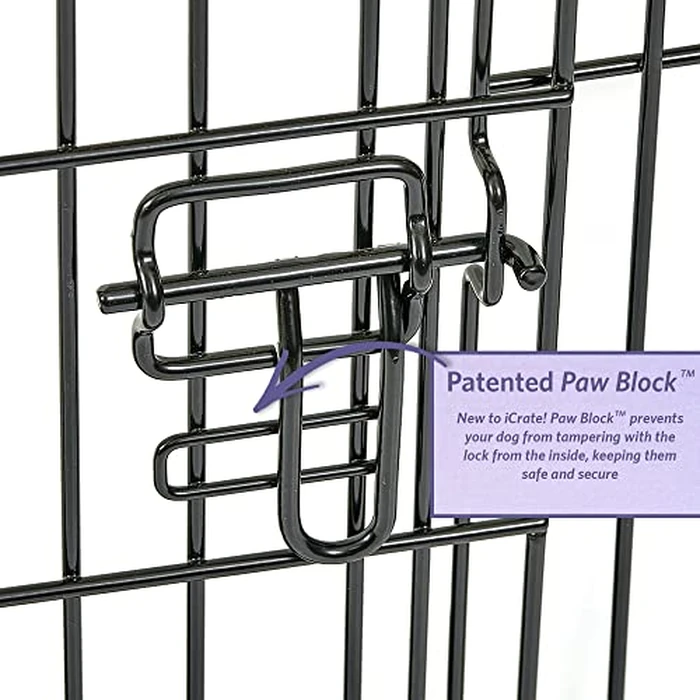 MidWest Homes for Pets 30-Inch iCrate for Medium Breeds, 21-40 lbs, Single Door Folding Dog Crate with Divider Panel, Leak-Proof Tray & Secure Latch, Portable, Durable & Easy to Assemble by MidWest Homes for Pets - Image 6