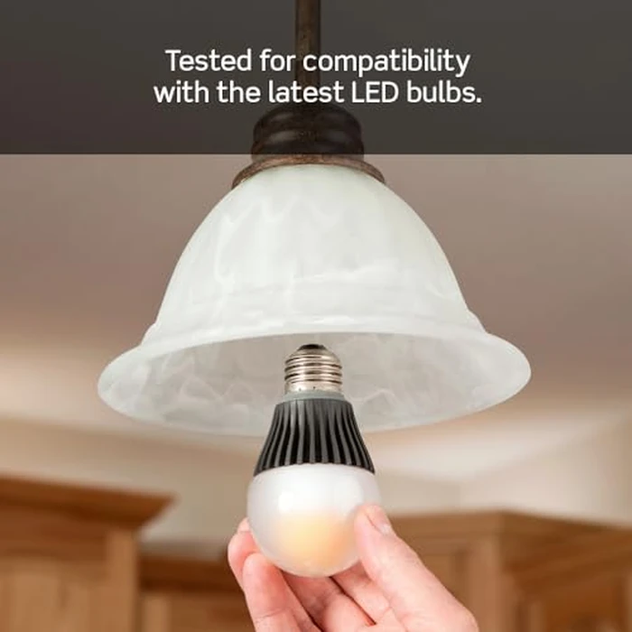 Leviton Table Top Plug in Lamp Dimmer for Dimmable LED, Halogen and Incandescent Bulbs, TBL03-10W, White by Leviton - Image 5