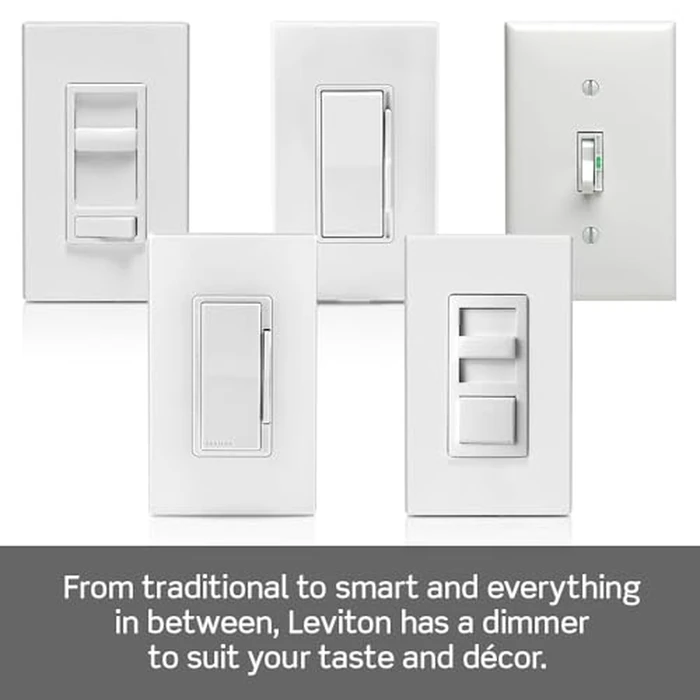 Leviton Table Top Plug in Lamp Dimmer for Dimmable LED, Halogen and Incandescent Bulbs, TBL03-10W, White by Leviton - Image 6
