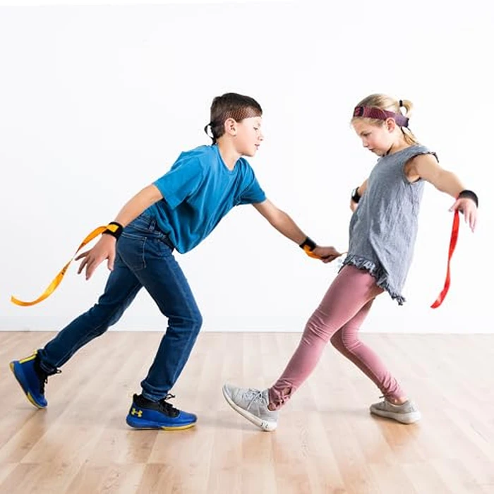 Fat Brain Toys Ribbon Ninja Game - Active Ribbon-Snatching Indoor or Outdoor Ninja Kids Toys for Kids & Teens by Fat Brain Toys - Image 5