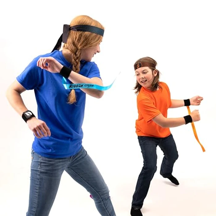 Fat Brain Toys Ribbon Ninja Game - Active Ribbon-Snatching Indoor or Outdoor Ninja Kids Toys for Kids & Teens by Fat Brain Toys - Image 6