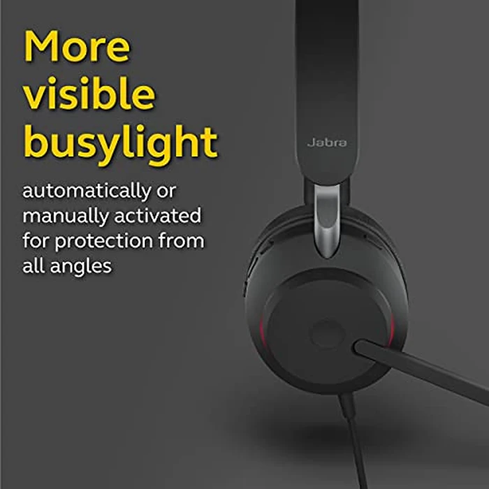 Jabra Evolve2 40 UC Wired Headphones, USB-A, Mono, Black - Telework Headset for Calls and Music, Enhanced All-Day Comfort, Passive Noise Cancelling Headphones, UC-Optimized with USB-A Connection by Jabra - Image 4