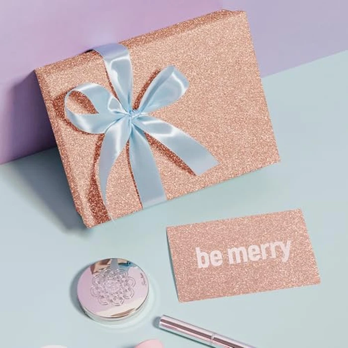 Rose Gold Glitter Cardstock 8.5x11 Double-Sided 24 Sheets, Goefun Gold No-Shed Glitter Paper 280GSM/100lb Pink Card Stock for Craft, Art, Invitation, Graduation, Wedding Party by Goefun - Image 7