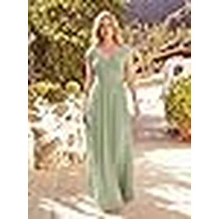Ever-Pretty Women’s Spring Summer Elegant V Neck Ruched Cap Sleeve Chiffon Formal Wedding Guest Dress Bridesmaid Dresses Mint Green US16 by Ever-Pretty - Image 9
