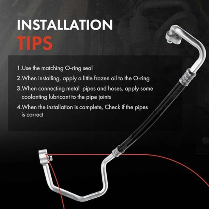 A-Premium A/C Discharge Line Hose Assembly Compatible with Volkswagen Jetta 2011-2015, Passat 2012, Beetle 2013-2015, L4 2.0L, Diesel, Compressor to Condenser by A-Premium - Image 6