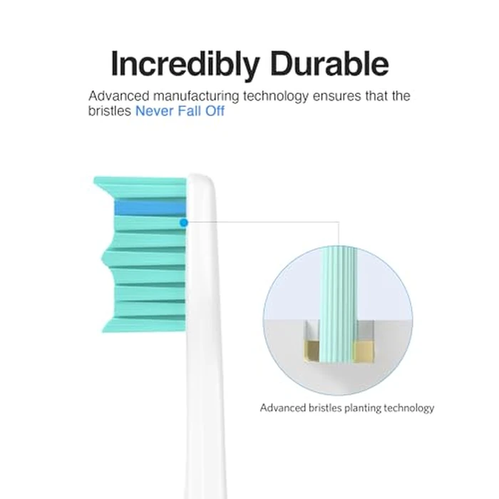 BOVVSLE Replacement Toothbrush Heads for Philips Sonicare Replacement Heads E-Series, Essence, Electric Replacement Brush Head for Phillips Sonicare E Series, for Philips Sonic Care Toothbrush,6 Pcs by BOVVSLE - Image 6