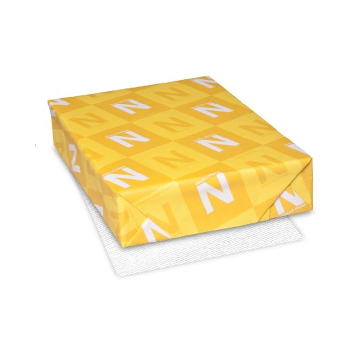 Neenah Classic Laid Writing Paper, Letter 8.5 x 11 Inches, 24 lb., Avon Brilliant White 97 Brightness, 500 Sheets (06511) by Neenah - Used - Very Good condition - CA$18.42