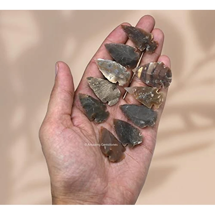 Amazing Gemstone 50 Pieces Fancy Jasper Arrowhead Bulk, Crystal and Healing Stone Flint Rock Arrow Head - 1 to 1.5 Arrowheads for DIY Project Craft Point Jewelry Making by Amazing Gemstone - Image 7