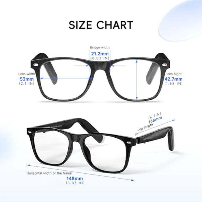 GetD 2026 AI Glasses for Men & Women, Smart Glasses Powered by ChatGPT, AI Real-time Translation with 145 Languages, 11H Music Play, Bluetooth Glasses with Photochromic Lens for Daily Use, Travel by GetD - Image 8