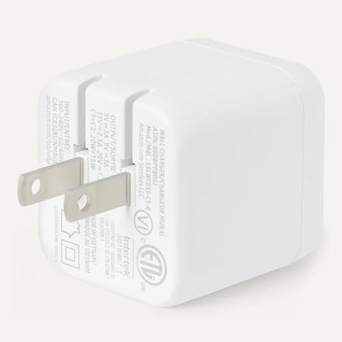 Amazon Basics 35W Fast Charging USB-C Nano GaN Wall Charger, 2-Port for Phones, Tablets, Charge 2 Devices Simultaneously, White by Amazon Basics - Image 4