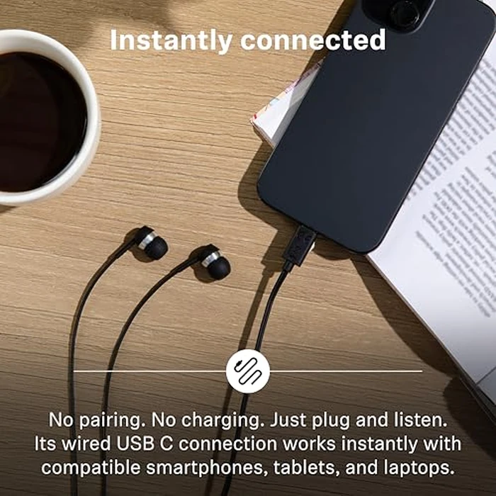 Sennheiser CX 80U - Wired in-Ear Headphones, USB C Connection, in-line One-Button Smart Remote with Microphone, Closed Earbuds for Passive Noise Cancelling - Black by Sennheiser - Image 3