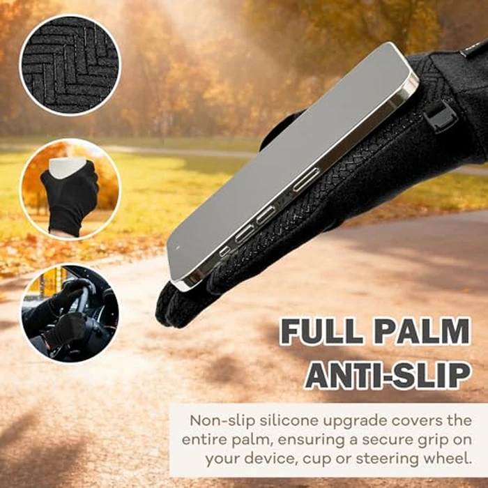 Sukeen Lightweight Running Gloves for Women Touchscreen Anti-Slip Liner Gloves Winter Warm Gloves for Cycling, Driving, Soccer by Sukeen - Image 5