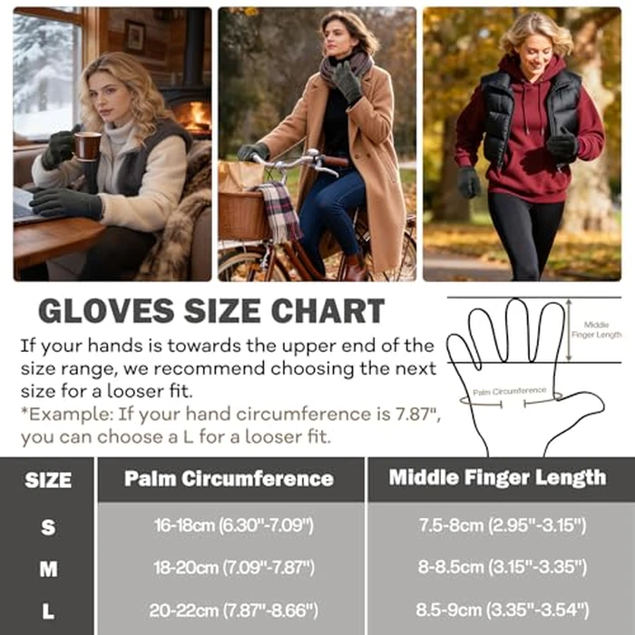 Sukeen Lightweight Running Gloves for Women Touchscreen Anti-Slip Liner Gloves Winter Warm Gloves for Cycling, Driving, Soccer by Sukeen - Image 6