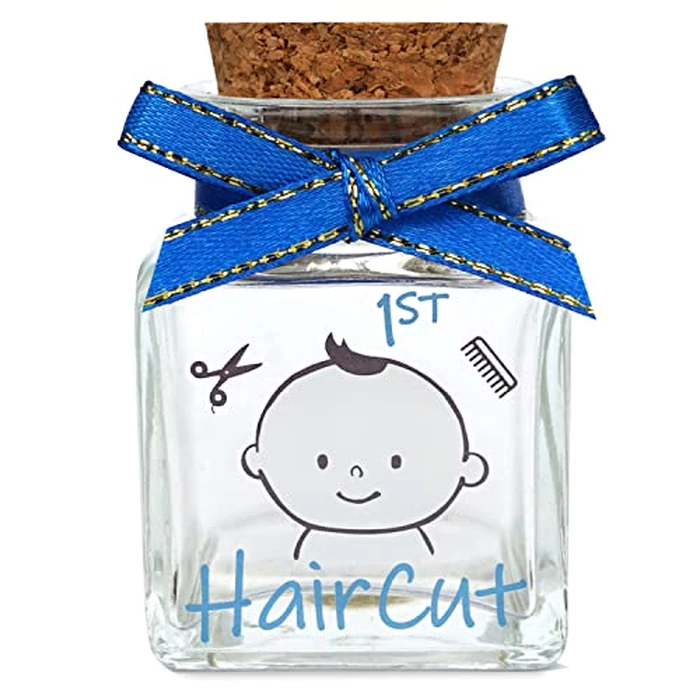 HAMUIERS First Haircut Keepsake Holder, First Curl Keepsake Box for Kids Baby Keepsake Box Baby Shower for Babies to Keep The Childhood Memory - Boy by HAMUIERS - Used - Good condition - CA$10.24