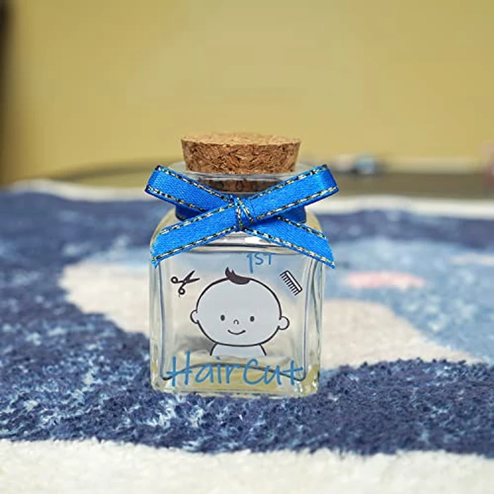 HAMUIERS First Haircut Keepsake Holder, First Curl Keepsake Box for Kids Baby Keepsake Box Baby Shower for Babies to Keep The Childhood Memory - Boy by HAMUIERS - Image 5