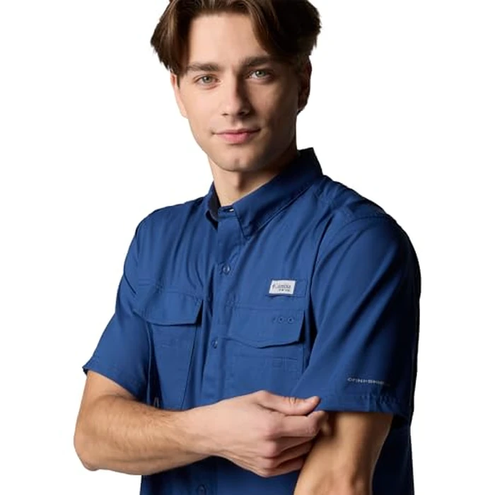 Columbia Mens Blood and Guts V Short Sleeve Shirt, Carbon, Large by Columbia - Image 4