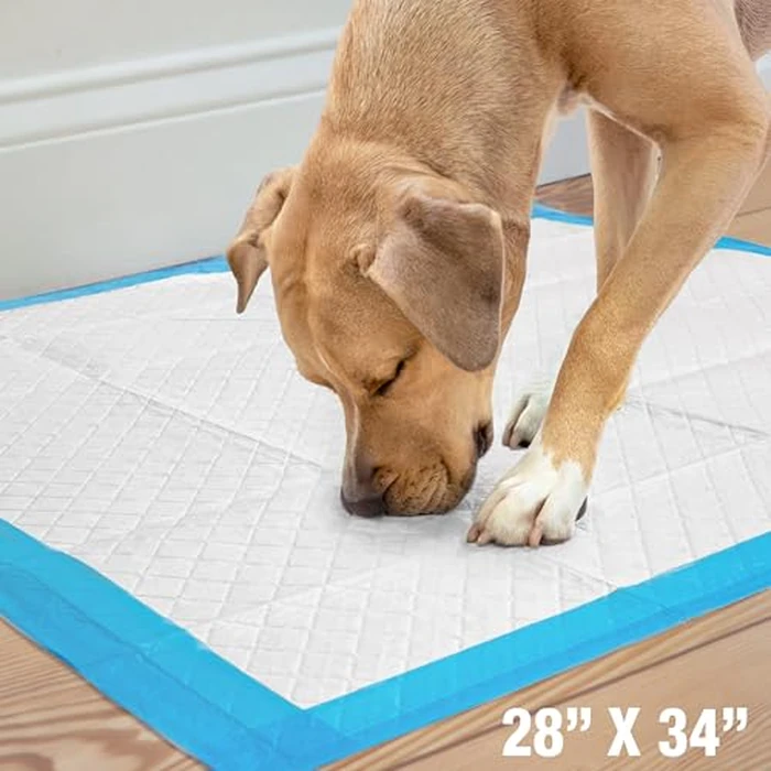 Four Paws Wee-Wee Superior Performance Pee Pads for Dogs with Runoff Barrier Edge Guard Protection, Puppy & Dog Potty Training Pads, Housebreaking Supplies, 28" x 34" (75 Count) by Four Paws - Image 7