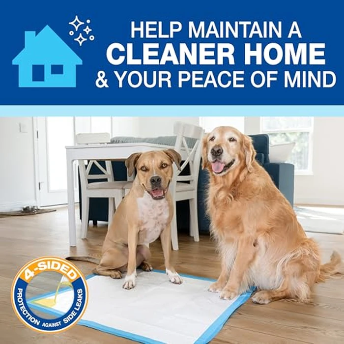 Four Paws Wee-Wee Superior Performance Pee Pads for Dogs with Runoff Barrier Edge Guard Protection, Puppy & Dog Potty Training Pads, Housebreaking Supplies, 28" x 34" (75 Count) by Four Paws - Image 8