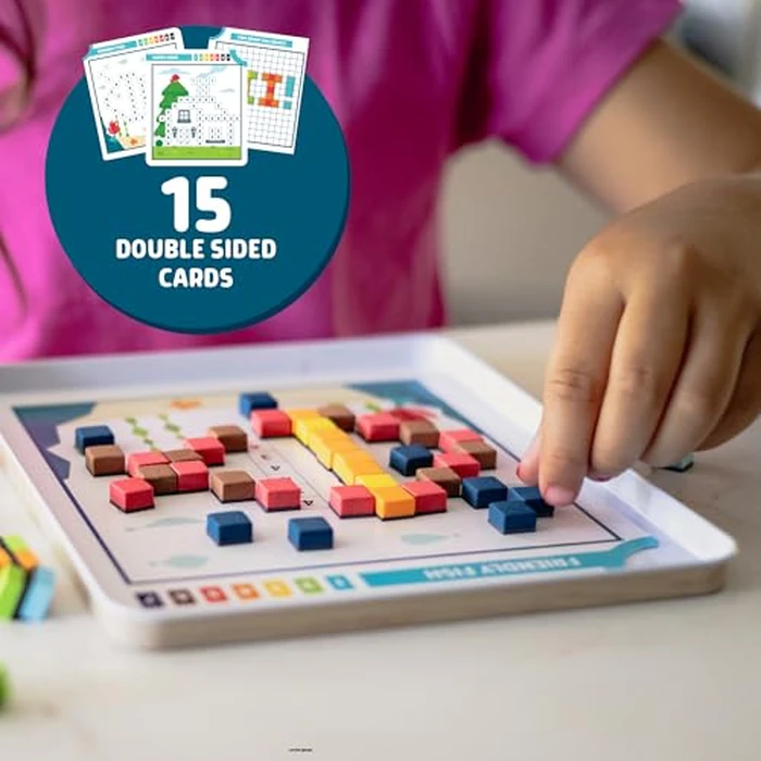 Chuckle & Roar Magnetic Puzzle Kit - Magnet by Number Edition, Mess-Free Color Matching Activity with 30 Challenges, Travel-Friendly Learning Toy for Kids Ages 4+ by Chuckle & Roar - Image 5