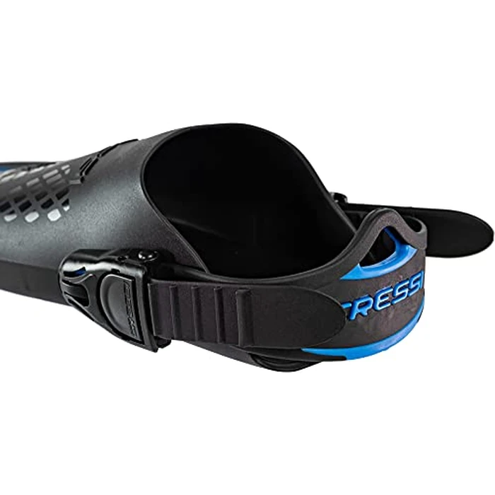 Cressi Tonga Short Adjustable Open Heel Fins, Black/Blue, L/XL by Cressi - Image 6
