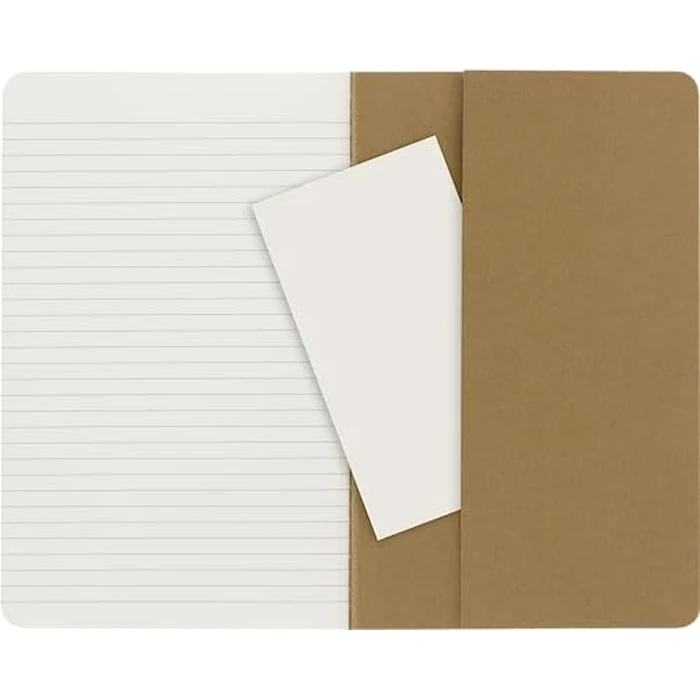 Moleskine Cahier Journal, Soft Cover, Large (5" x 8.25") Ruled/Lined, Kraft Brown, 80 Pages (Set of 3) by Moleskine - Image 3
