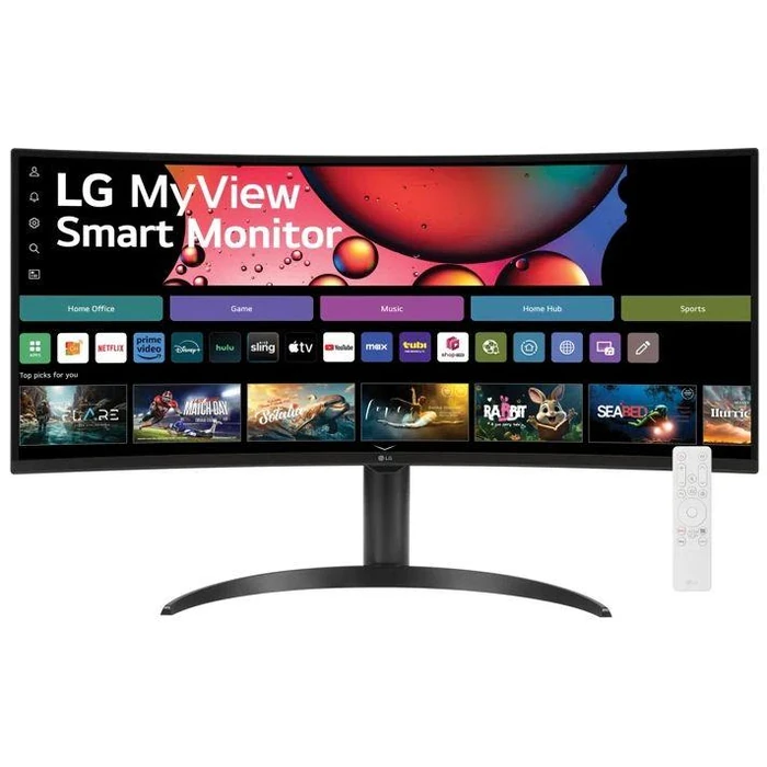 LG 34SR65QC-B WQHD IPS Curved Smart Monitor 34" - Black - 34 Inch by LG - Refurbished - Excellent condition